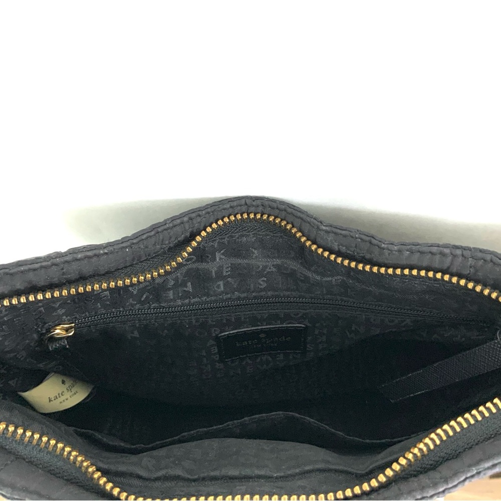 KATE SPADE Black Wilson Road Quilted Dessi Bag Crossbody Handbag Purse - Picture 9 of 15